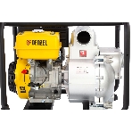 Мотопомпа бензиновая Denzel PX-80D для грязной воды, 15 л.с., 3", 1500 л/мин, глуб 8 м, напор 30 м