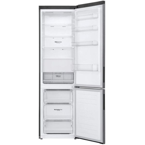 Холодильник LG GA-B509CLSL графитовый двухкамерный 277/107л морозилка снизу, No Frost