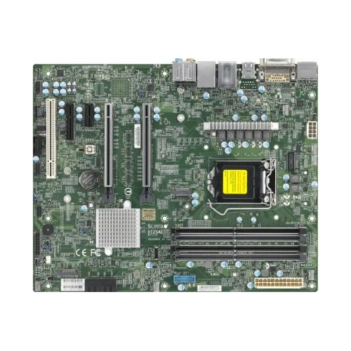 Материнская плата Supermicro MBD-X12SAE-B, LGA 1200, Intel W480, 4xDDR4, 4xSATA, 2xM.2, 3xPCIe 3.0 (x16, x16, x1), 1xDP, 1xHDMI, 1xDVI-D, 2xUSB-A 2.0, 2xUSB-A 3.2 Gen 1, 3xUSB-A 3.2 Gen 2, 1xUSB-C 3.2 Gen 2, 1x 2.5Gb LAN, 1x 1Gb LAN, 5.1, 1xCOM, ATX
