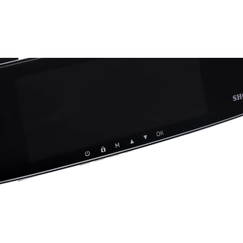Видеорегистратор Sho-Me Combo Mirror WiFi Duo, 1920x1080, 7", с камерой заднего вида, GPS/ГЛОНАСС, Wi-Fi, G-сенсор, датчик движения, GPS-информатор