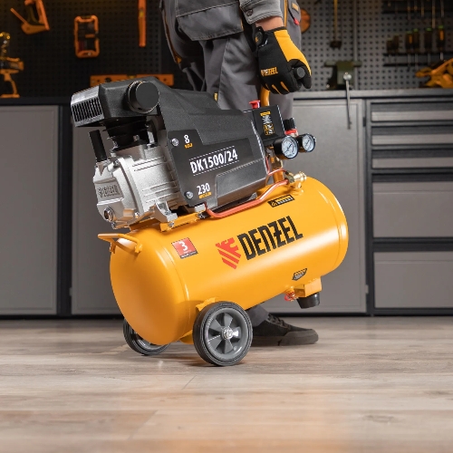 Компрессор воздушный Denzel DK1500/24,Х-PRO (58063) 1,5 кВт, 230 л/мин, 24 л