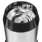 Кофемолка Centek CT-1362 (сталь) 200Вт, 60гр, стальн стакан, стальн чаша, прозрачная крышка