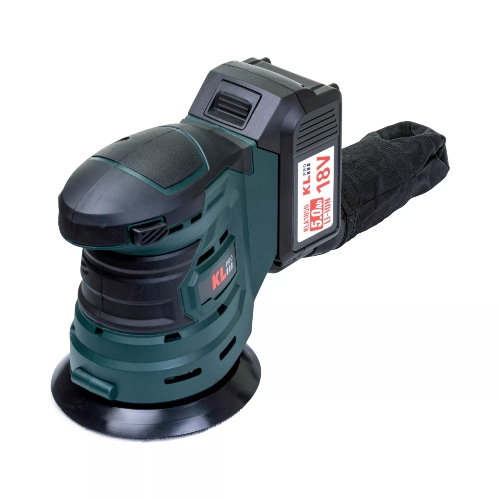 Эксцентриковая шлифовальная машина аккумуляторная KLPRO KLEZ18-50 (18В, Li-ion-2шт, 5.0Ач, ЗУ 4,5А)