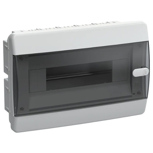 Корпус пластиковый IEK UNION Compact UIC-KP12-V-12-41-K01 ЩРВ-П-12 IP41 черная прозрачная дверь