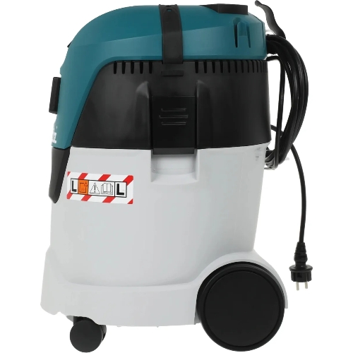 Строительный пылесос Makita VC2512L серый, 1000 Вт, уборка сухая/влажная, пылесборник мешок/контейнер, 25 л