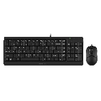 Комплект клавиатура+мышь A4Tech FStyler F1512 проводной, USB, 1200 DPI, черный