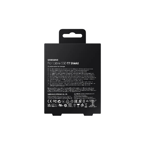 Внешний SSD Samsung T7 Shield, 1TB, USB 3.2 Gen 2 Type-C, R/W 1050/1000, черный