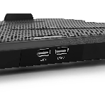 Подставка для ноутбука Buro 15"335x265x22мм 74.35дБ 1xUSB 2x 140ммFAN 480г металлическая сетка/пластик черный
