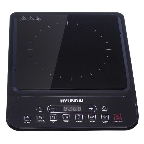 Плита настольная электрическая Hyundai HYC-0101 черный эмаль (настольная)