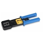 Инструмент обжимной Cabeus HT-376Z для коннекторов быстрой установки RJ-45 (8р8с), RJ-11/12 (6р6с, 6р4с, 6р2с), профессиональный, с храповым механизмом