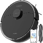 Робот-пылесос Dreame D10S Pro черный, 5200 мАч Li-Ion, уборка сухая/влажная, пылесборник контейнер 0.57 л