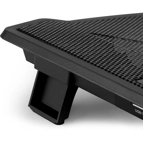 Подставка для ноутбука Buro 15"335x265x22мм 74.35дБ 1xUSB 2x 140ммFAN 480г металлическая сетка/пластик черный