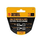 Перчатки универсальные Denzel 68003 усиленные, с защитными накладками, размер 10