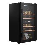 Винный шкаф Maunfeld MFWC-85D28 черный, 80 л, 2 отсека, 28 бут., класс G