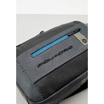 Рюкзак слинг мужской Piquadro Urban CA6540UB00/NGR, кожа, черный/серый