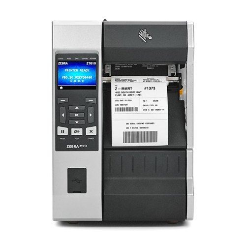 Принтер этикеток термотрансферный Zebra ZT610 4", 203 dpi, 356 мм/сек, Bluetooth, RS-232, USB, USB Host, Wi-Fi, серый