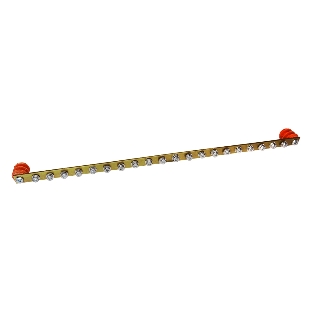 Шина заземления Lanmaster TWT-EBARH-1U-15X3/20 дл.482мм шир.15мм