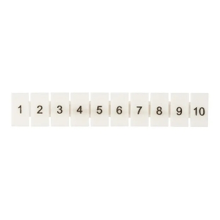Маркеры EKF zb-st-2.5-1-10 для UT/ST/Push-in 2.5 с нумерацией 1-10 (уп. 100 шт)