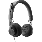 Гарнитура Logitech Zone Wired UC графит, проводная, USB-C, сертификация Microsoft Teams