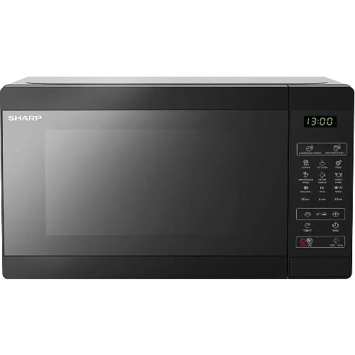 Микроволновая печь Sharp R-6800RK черный, 20 л, 800 Вт, переключатели - сенсор
