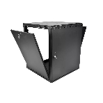 Шкаф телекоммуникационный настенный разборный ЦМО ЭКОНОМ 12U (600 x 350) дверь металл, черный (ШРН-Э-12.350.1-9005)
