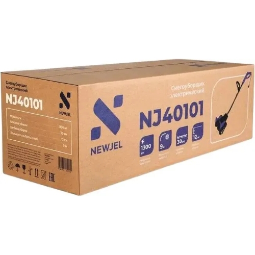 Снегоуборщик электрический Newjel NJ40101 1.3 кВт