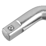 Вороток Г-образный Denzel 250x50 мм, квадрат 1/2", CrV, матовый хром