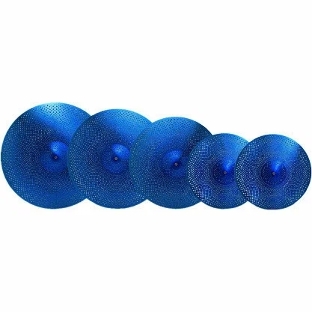 Комплект тарелок LOW VOLUME SET 14"+16"+18"+20" BLUE KINGDO LOW VOLUME SET 14"+16"+18"+20" BLUE специальный сплав, medium, звучание тихое