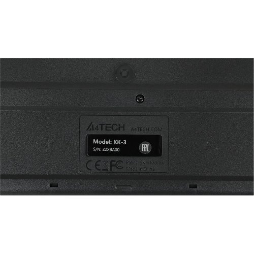 Комплект клавиатура+мышь A4Tech KK-3330 проводной, USB, 1200 DPI, чёрный