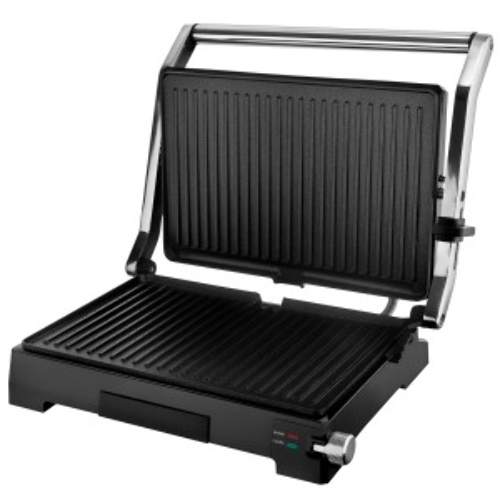 Гриль-пресс электрический BRAYER BR2005, 2000 Вт, антиприг.покр.пласт 34x23,5 см, темп 230 С,рег.выс