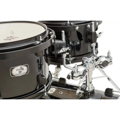 Барабанная установка TAMBURO T5P20DARK из 5 барабанов: 22" бочка, 10" и 12" подвесные томы, 16" напольный том, 14х5.5 малый барабан, фурнитура черного цвета, цвет: черный