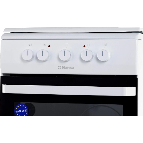 Плита электрическая Hansa FCEW53000 белый, конфорок 4 шт, духовка 68 л, 50 см x 85 см x 60 см