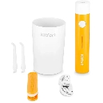 Ирригатор Kitfort КТ-2957-4 оранжевый/белый, от аккумулятора, 320 мл, 3 режима