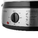 Пароварка электрическая Centek CT-1457 9л 800Вт, стальной корпус, таймер 60 мин, 3 контейнера