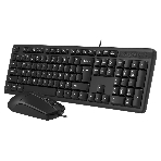 Комплект клавиатура+мышь A4Tech KK-3330 проводной, USB, 1200 DPI, чёрный