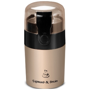 Кофемолка Zigmund & Shtain ZCG-08 150 Вт, 40 г, коричневый