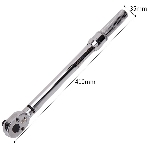 Динамометрический ключ предельный Deli DL-YN-2010020-100Нм, 1/2";, головка Cr-Mo, 72 зуба, точность +/- 3%, противоскользящая рукоятка, кейс