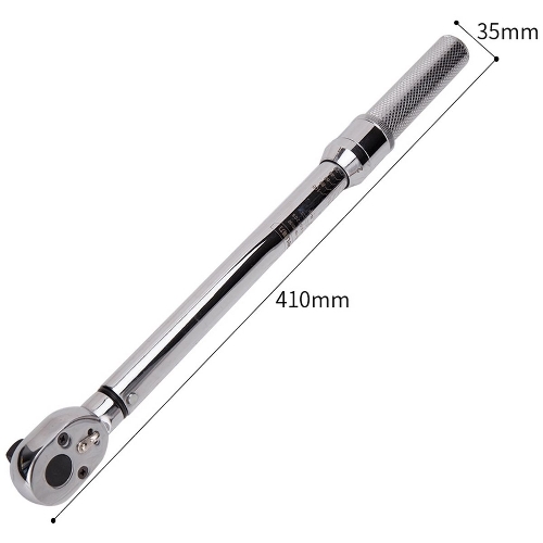 Динамометрический ключ предельный Deli DL-YN-2010020-100Нм, 1/2";, головка Cr-Mo, 72 зуба, точность +/- 3%, противоскользящая рукоятка, кейс