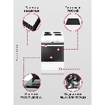 Плита электрическая Hansa FCEW53000 белый, конфорок 4 шт, духовка 68 л, 50 см x 85 см x 60 см
