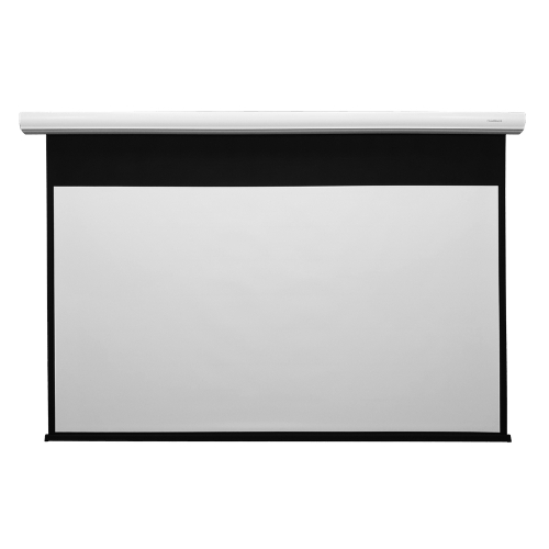 Экран с электроприводом Lumien Master Control 254x400 см (181"), рабочая область 244х390 см, Matte White FiberGlass черная кайма по периметру 5 см 16:10