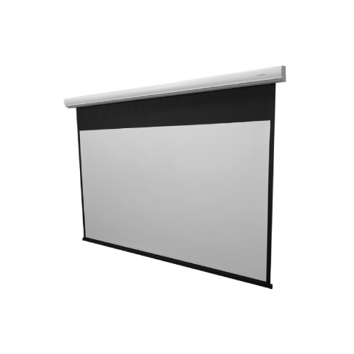 Экран с электроприводом Lumien Master Control 254x400 см (181"), рабочая область 244х390 см, Matte White FiberGlass черная кайма по периметру 5 см 16:10
