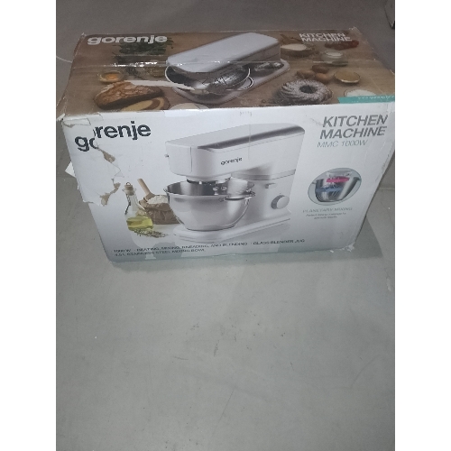 (Поврежденная упаковка) Миксер планетарный GORENJE MMC1000W 663555 WHITE/SILVER