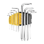 Набор шестигранных ключей ";TORX"; Deli DL3091 9 шт. Размер: 1/16”-3/8”. Хромированный. Технические характеристики: Т10,Т15,Т20,Т25,Т27,Т30,Т40,Т45,Т50