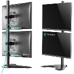 Кронштейн ONKRON D208FS для двух мониторов 13"-32" настольный, черный