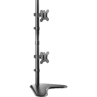 Кронштейн ONKRON D208FS для двух мониторов 13"-32" настольный, черный