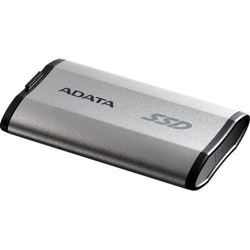 Внешний SSD ADATA SD810, 2TB, USB 3.2 Gen 2x2 Type-C, R/W 2000/2000, серебристый