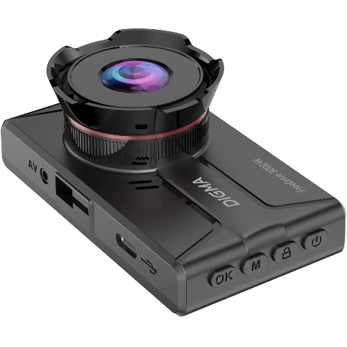 Видеорегистратор Digma FreeDrive 300DW, 2560x1440, 3", с камерой заднего вида, Wi-Fi, G-сенсор, датчик движения