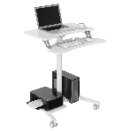 Стол для ноутбука Cactus VM-FDS108 столешница МДФ белый 71x39.2x110см (CS-FDS108WWT)