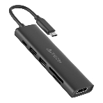 USB-концентратор A4Tech DST-60C, USB Type-C, USB/HDMI/SD, USB Type-C