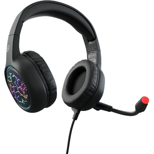 Гарнитура Oklick HS-L930G чёрный/синий, проводная, USB, подсветка
